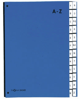 PAGNA Pultordner 24249 A4 24 Fächer A-Z blau