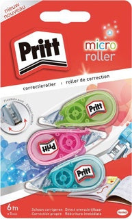 PRITT Korrekturroller Micro 3 Stück 5 mm x 6 m