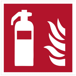 JUST Hinweisschild Feuerlöscher ÖNORM 150 x 150 mm PP