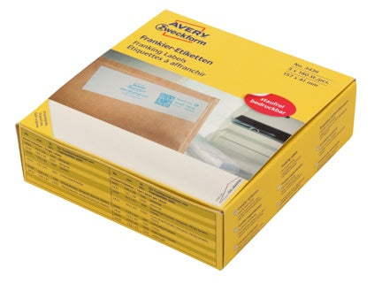 AVERY ZWECKFORM Frankieretiketten 3436 900 Stück permanent 157 x 41 mm weiß