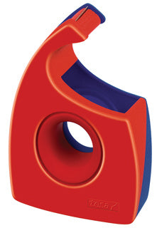 TESA Handabroller 57444 für Klebebänder bis 19 mm x 33 m rot/blau