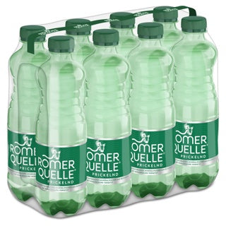 RÖMERQUELLE Mineralwasser prickelnd 8 Flaschen à 0.5 Liter Einwegpfand