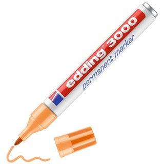 EDDING Permanentmarker 3000 mit Rundspitze hellorange