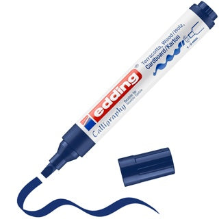 EDDING Kalligrafiestift 1455 permanent stahlblau