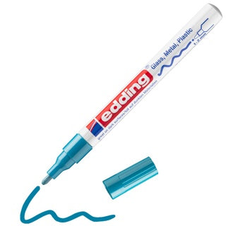 EDDING Glanzlackmarker 751 mit Rundspitze 1-2 mm hellblau