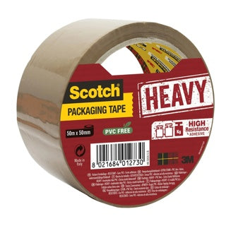 SCOTCH Verpackungsklebeband Heavy 1 Rolle 50mm x 50m braun
