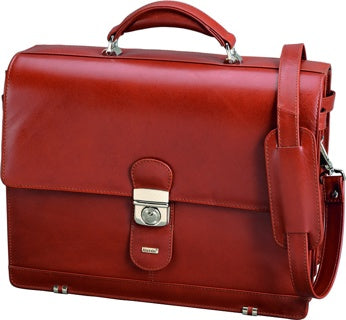 ALASSIO Aktentasche 47124 Mocca Leder cognac