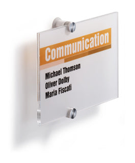 DURABLE Türschild 4823 CRYSTAL SIGN® A5 quer aus Acryl 210 x 148 mm transparent