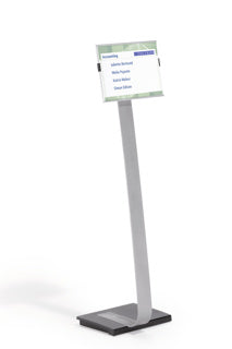 DURABLE Info-Bodenständer 4812 INFO SIGN STAND A4 30.2 x 118 x 28 cm silber
