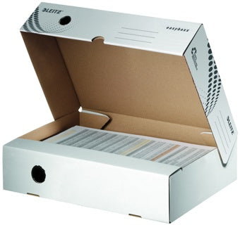 LEITZ Archivbox easyboxx DIN A4 breit 80 mm weiss