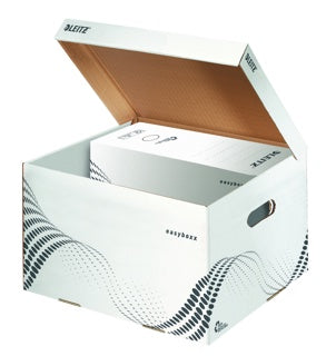 LEITZ Archiv-Container easyboxx mit Klapdeckel M weiss