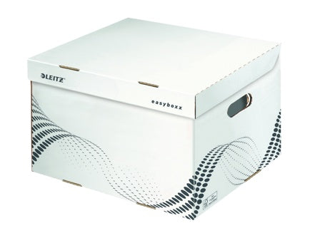 LEITZ Archiv-Container easyboxx mit Klappdeckel L weiss