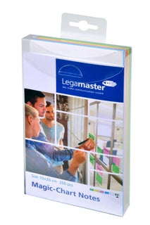 LEGAMASTER Moderationskarten 250 Stück selbsthaftend 10x20 cm farbig sortiert