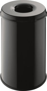 HELIT Papierkorb 15 Liter schwarz