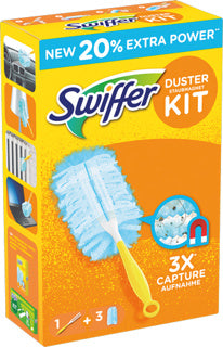 SWIFFER Staubmagnet Starter-Kit (1 Griff + 3 Tücher)