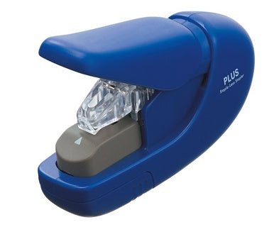 PLUS Hefter Japan klammerlos 5 Blatt blau