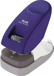PLUS Hefter Japan klammerlos 10 Blatt blau