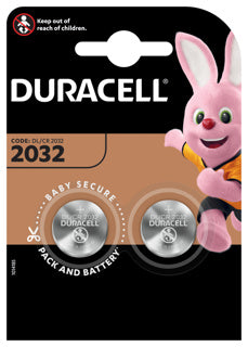 DURACELL Batterie DL 2032 Lithium 3V 2 Stück