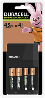 DURACELL Ladegerät CEF14 f. 2xAA & 2xAAA
