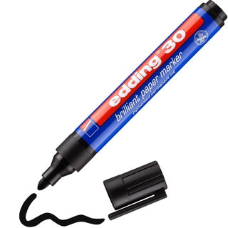 EDDING Brillant-Papiermarker 30 mit Rundspitze 1.5 - 3 mm schwarz