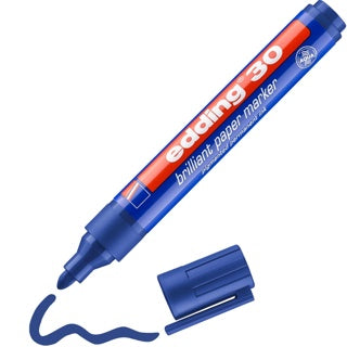 EDDING Brillant-Papiermarker 30 mit Rundspitze 1.5-3 mm blau