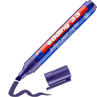 EDDING Brillant-Papiermarker 33 mit Keilspitze permanent 1-5 mm violett