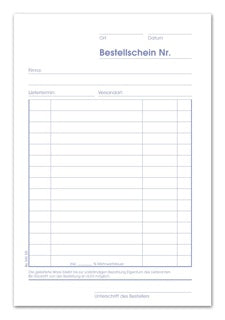 URSUS Bestellscheinbuch BE542SD DIN A5 2 x 40 Blatt