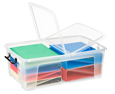CEP Aufbewahrungsbox Smartbox 50 Liter mit Klappdeckel transparent