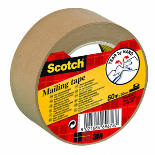 SCOTCH Papier-Klebeband 1 Rolle 50 mm x 50 m braun
