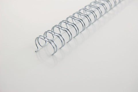 GBC Drahtbinderücken WireBind DIN A4 100 Stück 3:1-Teilung 5mm silber