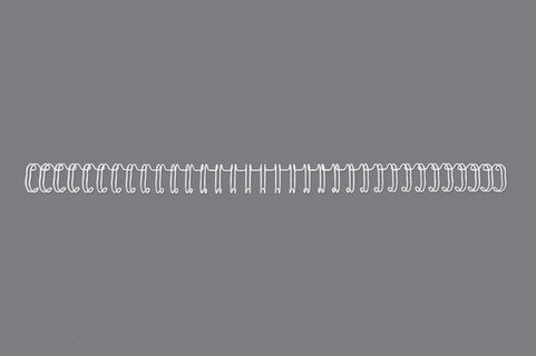 GBC Drahtbinderücken WireBind DIN A4 100 Stück 3:1-Teilung 5mm weiß