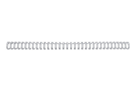 GBC Drahtbinderücken WireBind 100 Stück DIN A4 3:1-Teilung 11mm silber