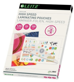 LEITZ Heißlaminierfolien iLAM 100 Stück DIN A4 125 µm transparent