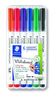 STAEDTLER Whiteboardmarker Lumocolor® whiteboard pen 301 6 Stück 1 mm farbig sortiert