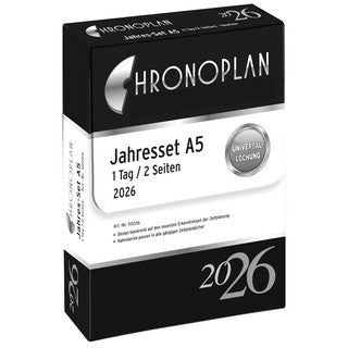 AVERY ZWECKFORM Jahresset Chronoplan 50206 390 Blatt A5 1 Tag/2 Seiten 2026