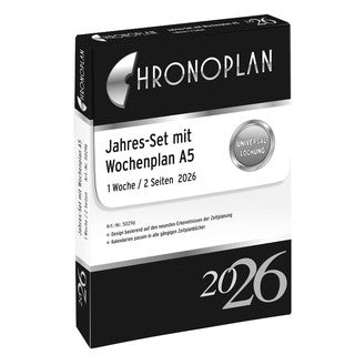 AVERY ZWECKFORM Jahresset Wochenplan Chronoplan 50296 86 Blatt A5 1 Woche/2 Seiten 2026
