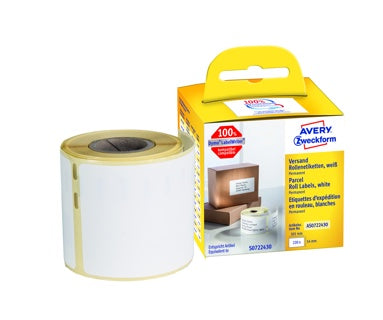 AVERY ZWECKFORM Versandetiketten AS0722430 1Rolle/220 Stück permanent 54 x 101 mm weiß