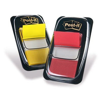 POST-IT® Index 680RY2 2 Stück à 50 Blatt 25.4 x 43.2 mm rot-gelb