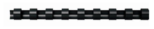 FELLOWES Plastikbinderücken DIN A4 100 Stück 21 Ringe 8 mm schwarz