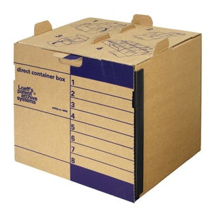LOEFF'S Archivbox 50 Stück DIN A4 naturbraun