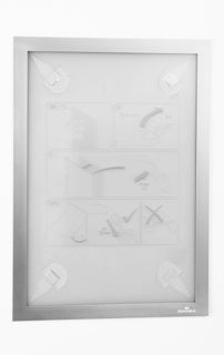 DURABLE Info-Rahmen 4843 DURAFRAME® WALLPAPER A4 wiederablösbar silber
