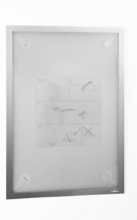 DURABLE Info-Rahmen 4844 DURAFRAME® WALLPAPER A3 wiederablösbar silber