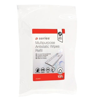 A-SERIES EDV-Reinigungstücher Nachfüllpack AS0661 100 Stück für Oberflächen weiß