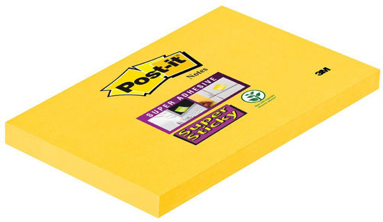 POST-IT® Haftnotizen Super Sticky 655 12 Blöcke à 90 Blatt 78 x 129 mm gelb