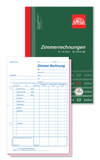 OMEGA Zimmerrechnung 518A OK DIN A5 2x50 Blatt selbstdurchschreibend