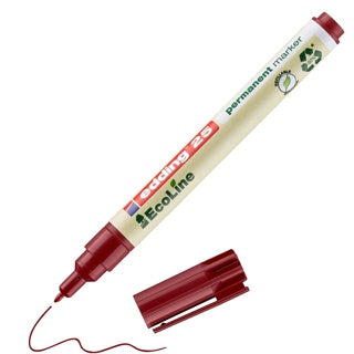 EDDING Permanentmarker EcoLine 25 mit Rundspitze 1 mm rot