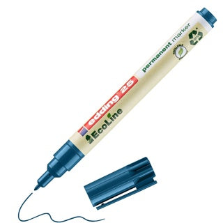 EDDING Permanentmarker EcoLine 25 mit Rundspitze 1 mm blau