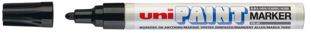 UNI-BALL Lackmarker Uni Paint PX-20 mit Rundspitze 2.2-2.8 mm schwarz