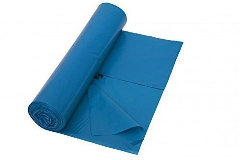 DEISS Müllsäcke Standard Typ 70 25 Stück 120 Liter LDPE 50 µm 70 x 110 cm blau