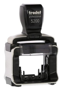 TRODAT Stempel 5200 inkl. Gutschein für Textplatte 41 x 24 mm schwarz
